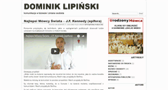 Desktop Screenshot of dominiklipinski.com