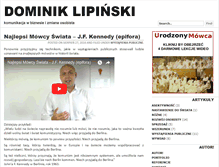 Tablet Screenshot of dominiklipinski.com